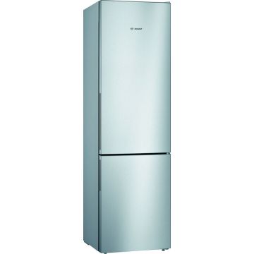 Combină frigorifică Bosch KGV39VLEAS, Low Frost, 342 L, Sertar VitaFresh, Suport sticle, Clasa E, H 201 cm, Inox