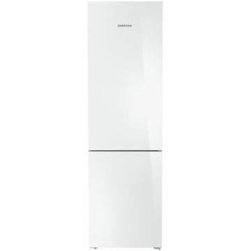 Combina frigorifica CNgwd 5723, NoFrost, EasyFresh, 60 cm, 371 L, EasyTwist-Ice, SuperSilent, Clasa D, Sticla Alba