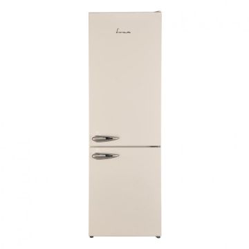 Combina frigorifica Fram FC-VRL268BGF+, 268l, Clasa F, Lumina LED, Super congelare, Dezghetare automata frigider, H 170 cm, Crem