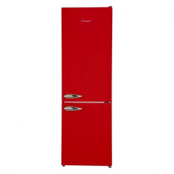 Combina frigorifica Fram FC-VRL268RDF+, 268l, Clasa F, Lumina LED, Super congelare, Dezghetare automata frigider, H 170 cm, Rosu