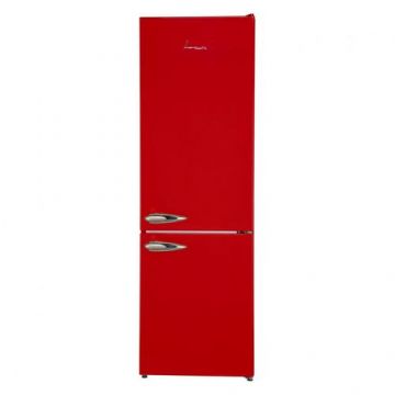 Combina Frigorifica Fram FC-VRL268RDF+, 268L, Lumina LED, Functie Super Congelare, Control Mecanic cu Termostat Ajustabil, Dezghetare Automata Frigider, Clasa F (Rosu)