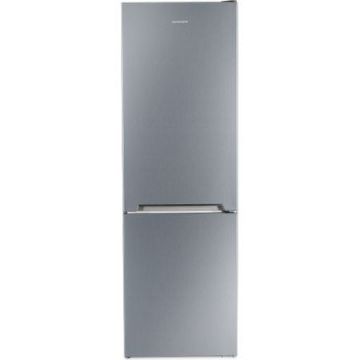 Combina frigorifica Heinner HC-V336XA+, 336 l, Tehnologie Less Frost, Control mecanic cu termostat ajustabil, Clasa A+, H 186 cm, Argintiu