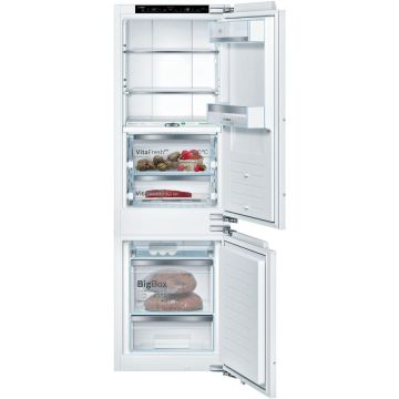 Combină frigorifică încorporabilă Bosch KIF86PFE0, NoFrost, 223 L, Display, Răcire rapidă, Funcţie Holiday, Sertar VitaFresh Pro 0°C, H 177 cm, Clasa E