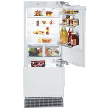 Combina frigorifica incorporabila Liebherr Premium ECBN 5066, Clasa F, 379 l, BioFresh, Congelator NoFrost