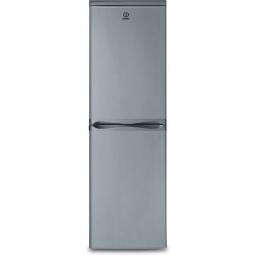 Combina frigorifica Indesit CAA55NX, 234 l, 174 cm, 3 rafturi, clasa F, argintiu