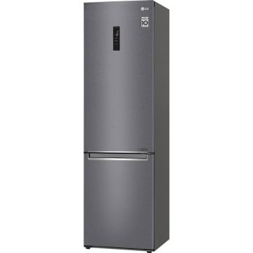 Combina frigorifica LG GBP32DSKZN, 384 l, No Frost, Compresor Digital Inverter, Display extern, Clasa E, H 203 cm, Gri