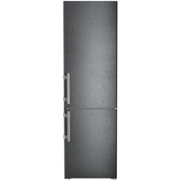 Combina frigorifica Liebherr CBNbsa 5753 Prime, BioFresh, NoFrost, 60 cm, 362 l, clasa A, EasyTwist-Ice, display Touch, LightTower, SoftTelescopic, BlackSteel