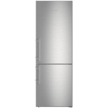 Combina frigorifica Liebherr CNef 5735, 410 L, No Frost, Display, Raft sticle, SuperCool, H 201 cm, Clasa D, Inox