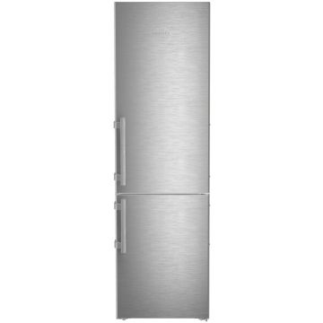 Combina frigorifica Liebherr CNsdb 5753, 373 L, No Frost, Display TFT 2,4” color, Touch & Swipe, SuperCool/SuperFrost, EasyFresh, Suport sticle, H 201.5 cm, Inox/argintiu