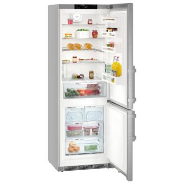 Combina frigorifica Liebherr Comfort CNef 5745 NoFrost 411 litri clasa D Silver