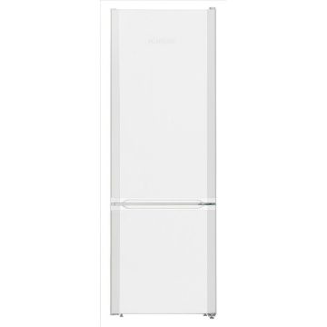 Combina frigorifica Liebherr CU 281, 265 L, SmartFrost, Control mecanic, Iluminare LED, Sertar fructe/legume, Suport sticle, Clasa F, Alb