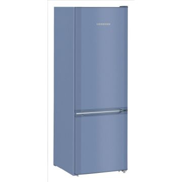 Combina frigorifica Liebherr CUfb 2831, 265 L, SmartFrost, Control mecanic, 2 sertare legume, Raft sticle, H 161.2 cm, Clasa F, blue