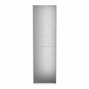 Combina frigorifica Liebherr KGNsff 57Z04 Pure, NoFrost, EasyFresh, 359 l, Clasa F, H 201.5 cm, SteelFinish, Silver