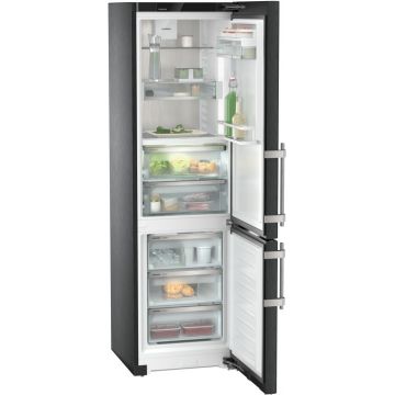 Combina frigorifica Liebherr Prime CBNbsd 576i BioFresh NoFrost 362 litri clasa D Black Steel