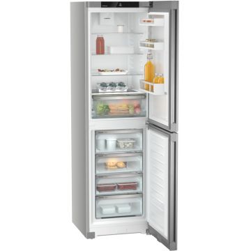 Combina frigorifica Liebherr Pure KGNsff 57Z04 NoFrost SDB ready 359 litri clasa F inox