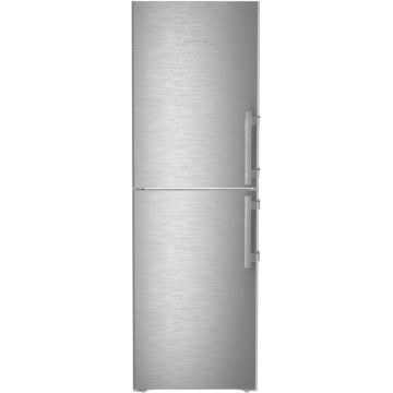 Combina frigorifica Liebherr SBNsdd 5264, 314 L, No Frost, Display TFT 2,4” color, Touch & Swipe, SuperFrost, Alarma usa, IceMaker, H 185.5 cm, Inox/silver
