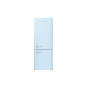 Combina frigorifica retro Smeg FAB38RPB, 70 cm latime, No Frost, clasa G, albastru deschis, inverter, Ice maker