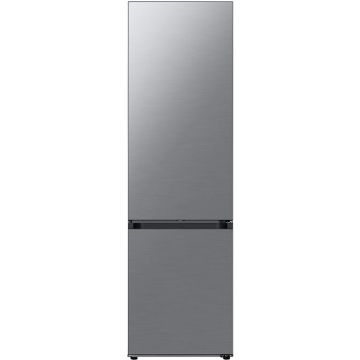 Combina frigorifica Samsung RB38A7CGTS9/EF, Bespoke, 387 l, No Frost, Clasa A, Twin & Metal Cooling, Cool Select+, Digital Inverter, Raft sticle, H 203 cm, Dark Inox