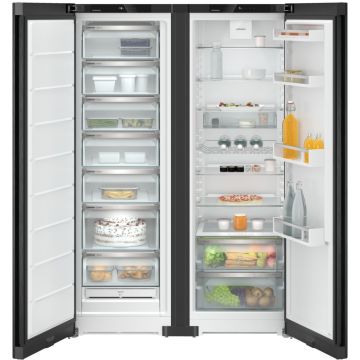 Combina frigorifica Side-by-Side Liebherr Plus XRFbd 5220 NoFrost 676 litri clasa E Black Steel