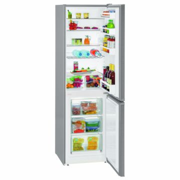 Frigider cu congelator Liebherr KGf 1855-3 Comfort, Clasa F, SmartFrost, LED, VarioSpace, Argintiu, 181,2 cm, 296 litri