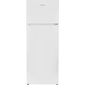 Frigider cu doua usi Heinner HF-V213F+, Capacitate 212 l, Clasa F, Control mecanic, Termostat reglabil, Iluminare LED, H 144 cm, Alb