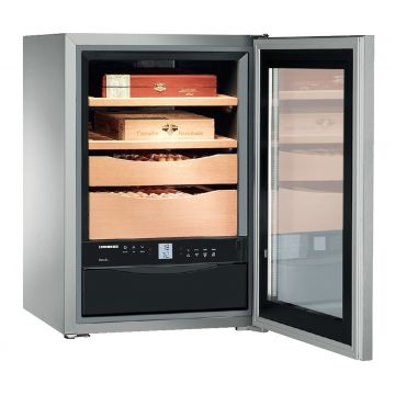 Humidor trabucuri Liebherr Premium ZKes 453 2 rafturi din lemn de cedru clasa G Inox