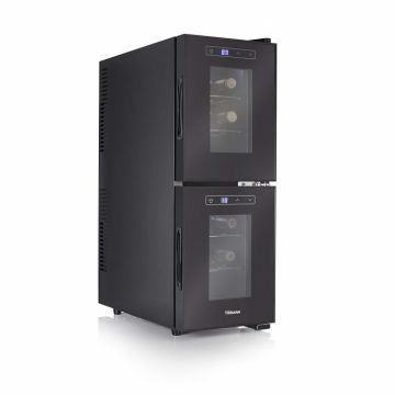 Vitrina pentru vin Tristar WR-7512, Lumina interioara, Sticla securizata, Functie Touch screen, 7-18 grade, Clasa C,12 sticle