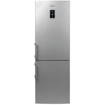 Combina frigorifica Arctic ANK326NFS+, 287 l, Clasa A+, Argintiu