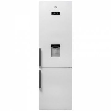 Combina frigorifica Beko RCNA400E21DZW, 344 l, NeoFrost, Display electronic, Iluminare LED, Dozator apa, Clasa A+, H 201 cm, Alb