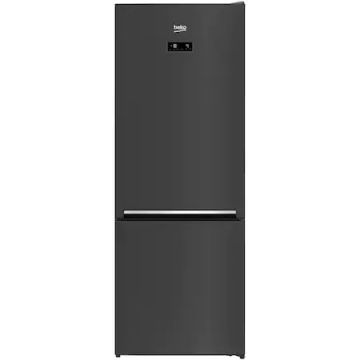 Combina frigorifica Beko RCNE560E40ZXBRN, HarvestFresh, NeoFrost Dual Cooling, 501 L, Suport sticle, Clasa E, H 192 cm, Dark Inox