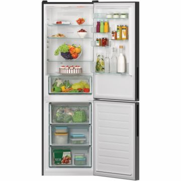 Combina frigorifica Candy CCE3T618FB, 342 l, Total NoFrost, Super Cooling, Clasa F, H 185 cm, Negru