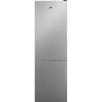 Combina frigorifica Electrolux LNT5ME32U1, 330 l, No Frost, Control electronic, Multi Flow, Iluminare LED, Clasa E, H 186 cm, Inox antiamprenta