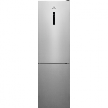 Combina frigorifica Electrolux LNT7ME36X3, 366 l, No Frost, Afisaj LCD, CustomFlex, Multi Flow, Iluminare LED, Clasa E, H 201 cm, Inox antiamprenta