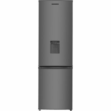 Combina frigorifica Heinner HC-N268SWDF+, 262 l, Clasa F, Dozator de apa, Iluminare LED, Control mecanic, Termostat ajustabil, H 180 cm, Argintiu