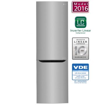 Combina frigorifica LG GBB59PZRVS, 300 l, Clasa A+