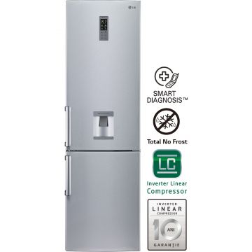 Combina frigorifica LG GBF530NSQPB, 339L, Clasa A++, Inox