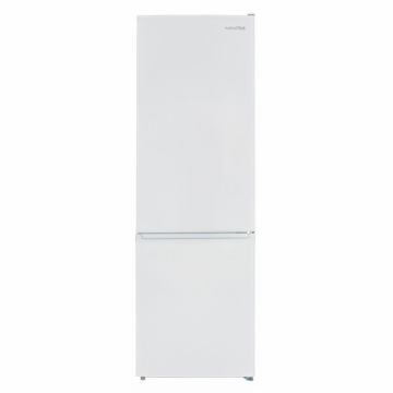 Combina frigorifica Nobeltek NCS-295W, Capacitate 295 l, Control temperatura, Clasa F, Usi reversibile, Dezghetare automata congelator, H 188 cm, Alb