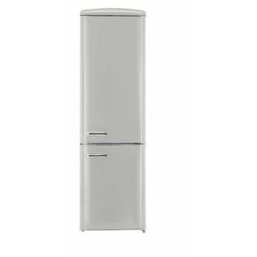 Combina Frigorifica Retro Exquisit RKGC 250 70-16, 244 l, Iluminare LED, Control temperatura, Clasa A++, H 181 cm, Gri