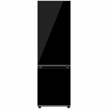 Combina frigorifica Samsung RB34A7B5E22 EF, Bespoke, 344l, No Frost, Metal Cooling, Optimal Humidity Fresh+, Digital Inverter, Clasa E, H 185 cm, Sticla neagra