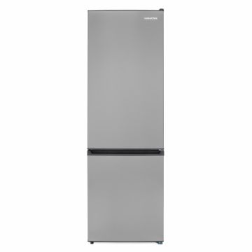 Combina frigorifica statica Nobeltek NCS-295X, 295 L, clasa F, decongelare automata, iluminare LED, usi reversibile, Inox