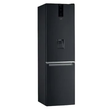 Combina frigorifica WHIRLPOOL W7 921O K AQUA, 360 l, Total NoFrost, H 201 cm, Clasa A++, 6th Sense, Negru