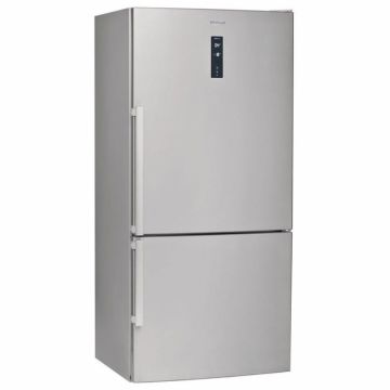 Combina frigorifica Whirlpool W84BE 72 X 2, Dual No Frost, Capacitate 588 L, Racire congelare rapida, Clasa E, H 186 cm, Inox