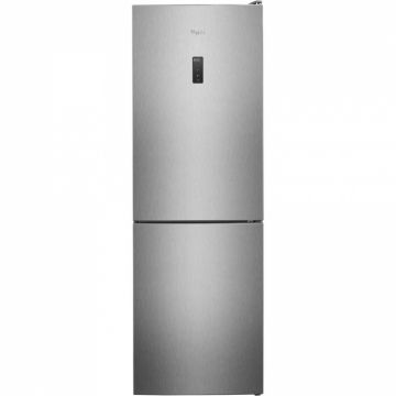 Combina frigorifica Whirlpool WTNF81OX, 338 l, NoFrost, FastCooling, Iluminare LED, 6 Sense Tehnology, Clasa A+, H 189 cm, Inox