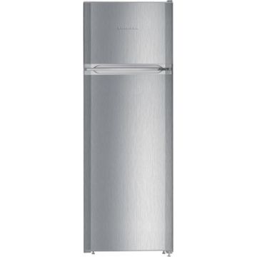 Frigider cu 2 usi Liebherr CTel 2931, 270 l, SmartFrost, Control mecanic, Iluminare interioara LED, Sertar legume, Clasa A++, H 157.1 cm, Argintiu