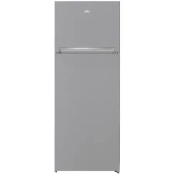Frigider cu doua usi Beko RDNE455K30ZXB, Capacitate 406 l, Clasa A++, NoFrost, Usi Reversibile, H 185 cm, Argintiu
