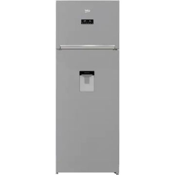 Frigider cu doua usi Beko RDNE535E30DZXB, 471 l, Clasa A++, Compartiment 0 C, Compresor ProSmart Inverter, Everfresh+, NeoFrost, H 193 cm, Argintiu