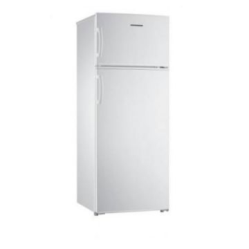 Frigider cu doua usi Heinner HF-H212A+, 212 l, Termostat Ajusatbil, Usi Reversibile, Iluminare LED, Clasa A+, H 143 cm, Alb