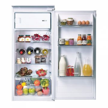 Frigider cu o usa incorporabil Hoover HVOD 124, Capacitate 179 l, Iluminare LED, Suport Sticle, Dezghetare automata, H 122 cm, Alb