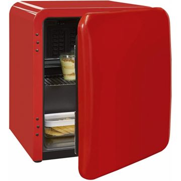Frigider Minibar cu 1 usa Exquisit RKB05-14RED, 48l, Consum 103 KWh an, NoFrost, Rosu