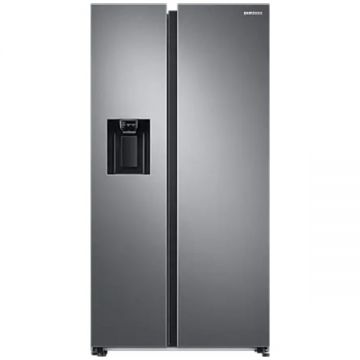 Frigider Side by side Samsung RS68A8831S9 EF, 609 l, Total No Frost, Twin Cooling Plus, Conversie Smart 5 in 1, SpaceMax, Compresor Digital Inverter, Dozator apa, Clasa E, H 178 cm, Inox
